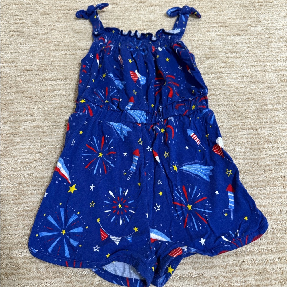 LITTLE SLEEPIES PATRIOTIC ROMPER SIZE 5